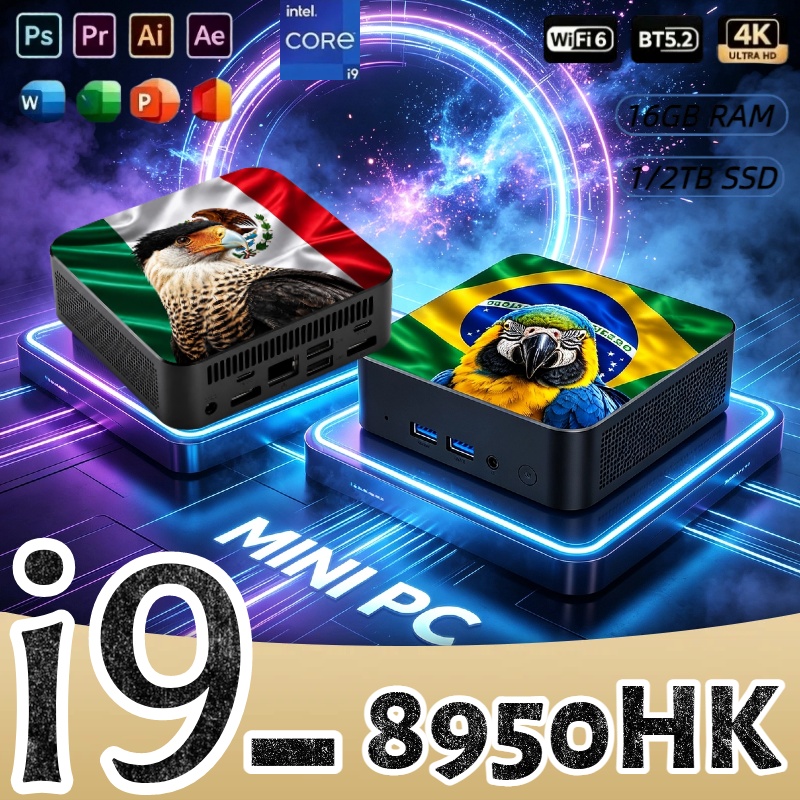 Pc Gaming New - 미니 PC 코어 i9-8950HK 16GB 램