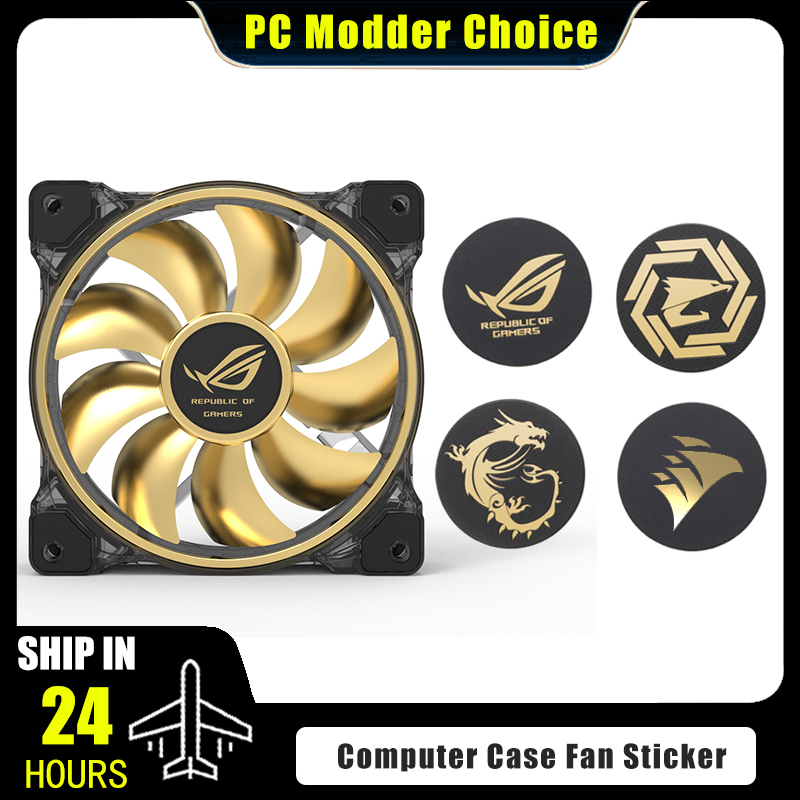 Pc Gaming Case - 컴퓨터 케이스 팬 로고 스티커, ROG