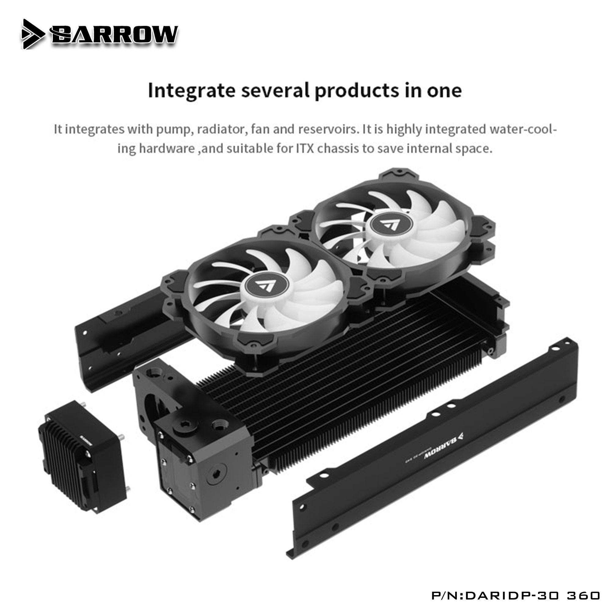 Pc Gaming Case - Barrow DARIDP-30 PC 수냉식 키트 240/360MM,