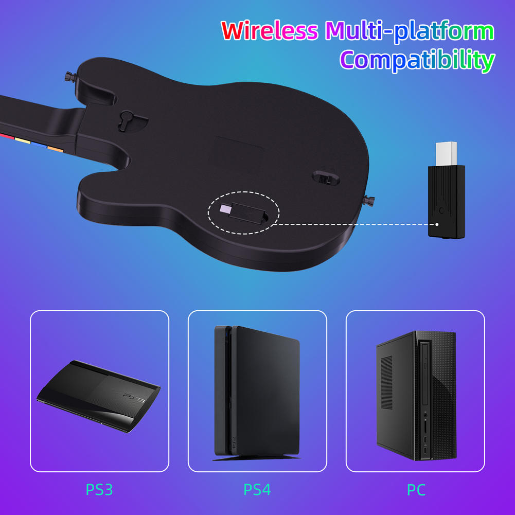 PS4 PC PS3 호환 2.4G 무선 기타 컨트롤러  - Joystick Pc Gaming 리뷰 및 가격