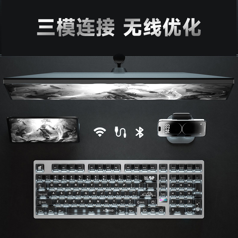 Weika Max102 알루미늄 케이스 무선 기계식 키 - Pc Gaming Case 리뷰 및 가격