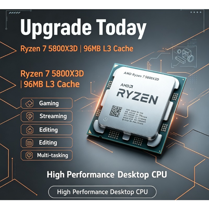 라이젠 7 5800X3D PC 게이밍 프로세서 AM4  - Pc Gaming Ryzen 리뷰 및 가격