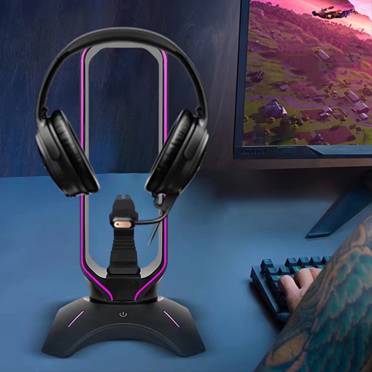 안정적인 RGB 게이밍 헤드폰 스탠드, 마우스 번지 코 - Mouse Bungee Holder 리뷰 및 가격