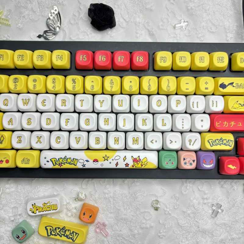 131 키/세트 애니메이션 포켓몬 키캡 MOA 높이 승 - Custom Keycaps 리뷰 및 가격