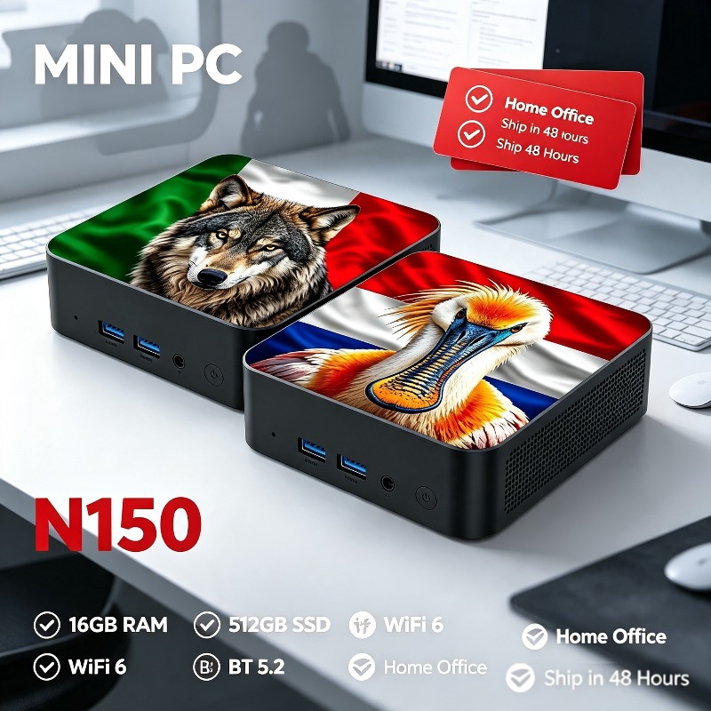 새로운 미니 PC 컴퓨터 인텔 코어 N150 16GB  - Pc Gaming New 리뷰 및 가격